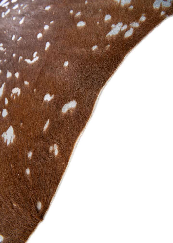 6' x 6' 9 Cowhide Leather Freeform Rug