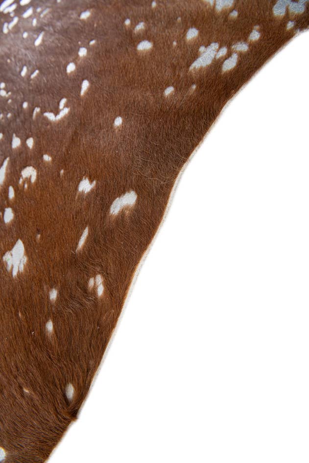 Detail image of 6' x 6' 9 Cowhide Leather Freeform Rug