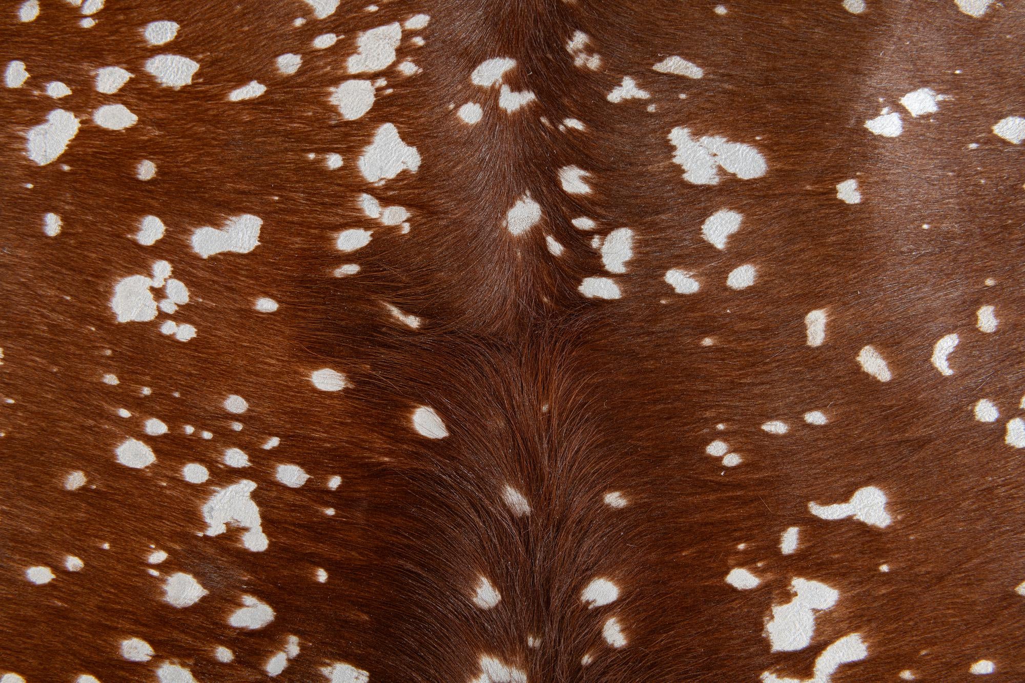 6' x 6' 9 Cowhide Leather Freeform Rug