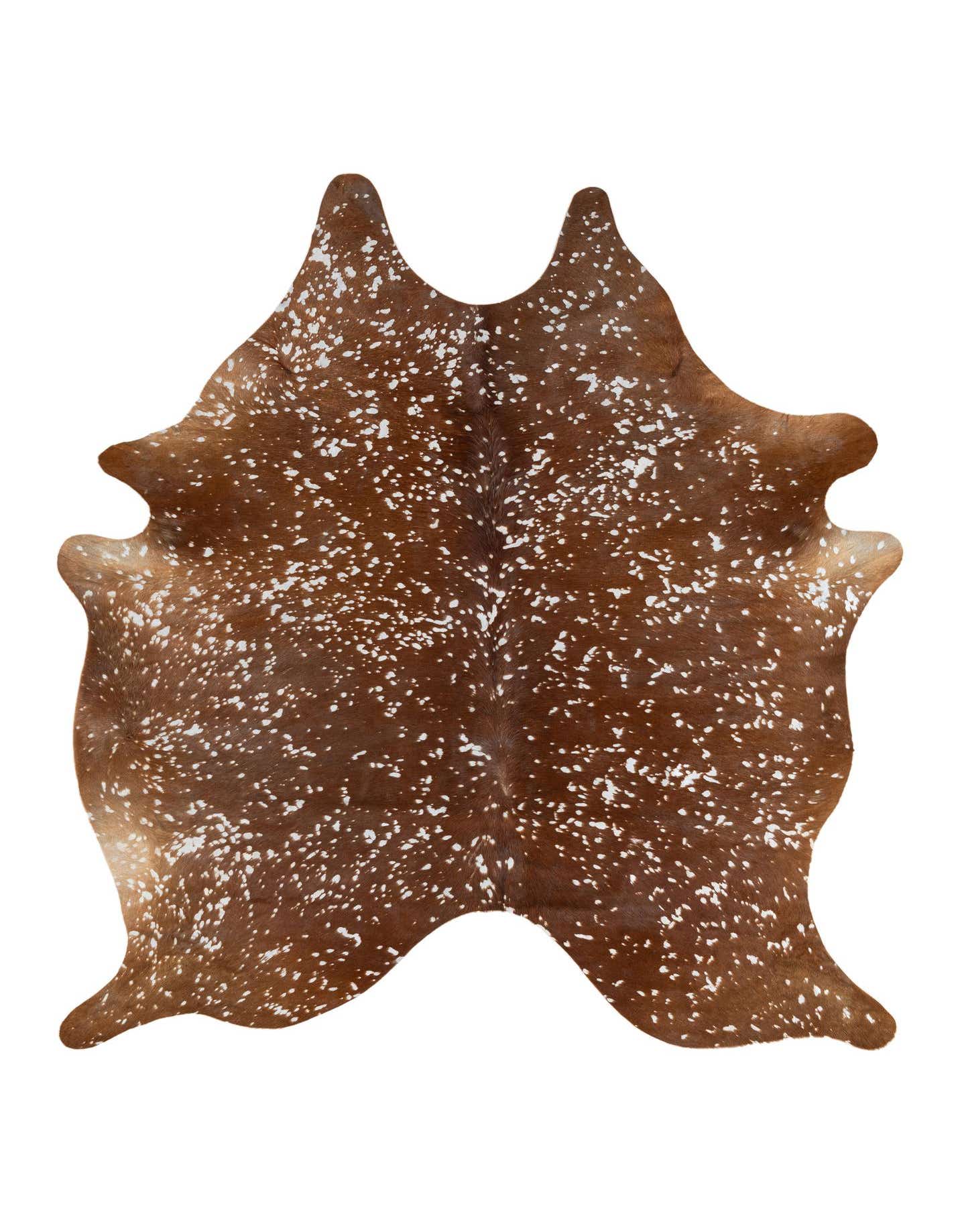 6' x 6' 9 Cowhide Leather Freeform Rug