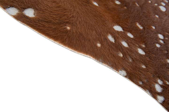 6' 5 x 7' 9 Cowhide Leather Freeform Rug