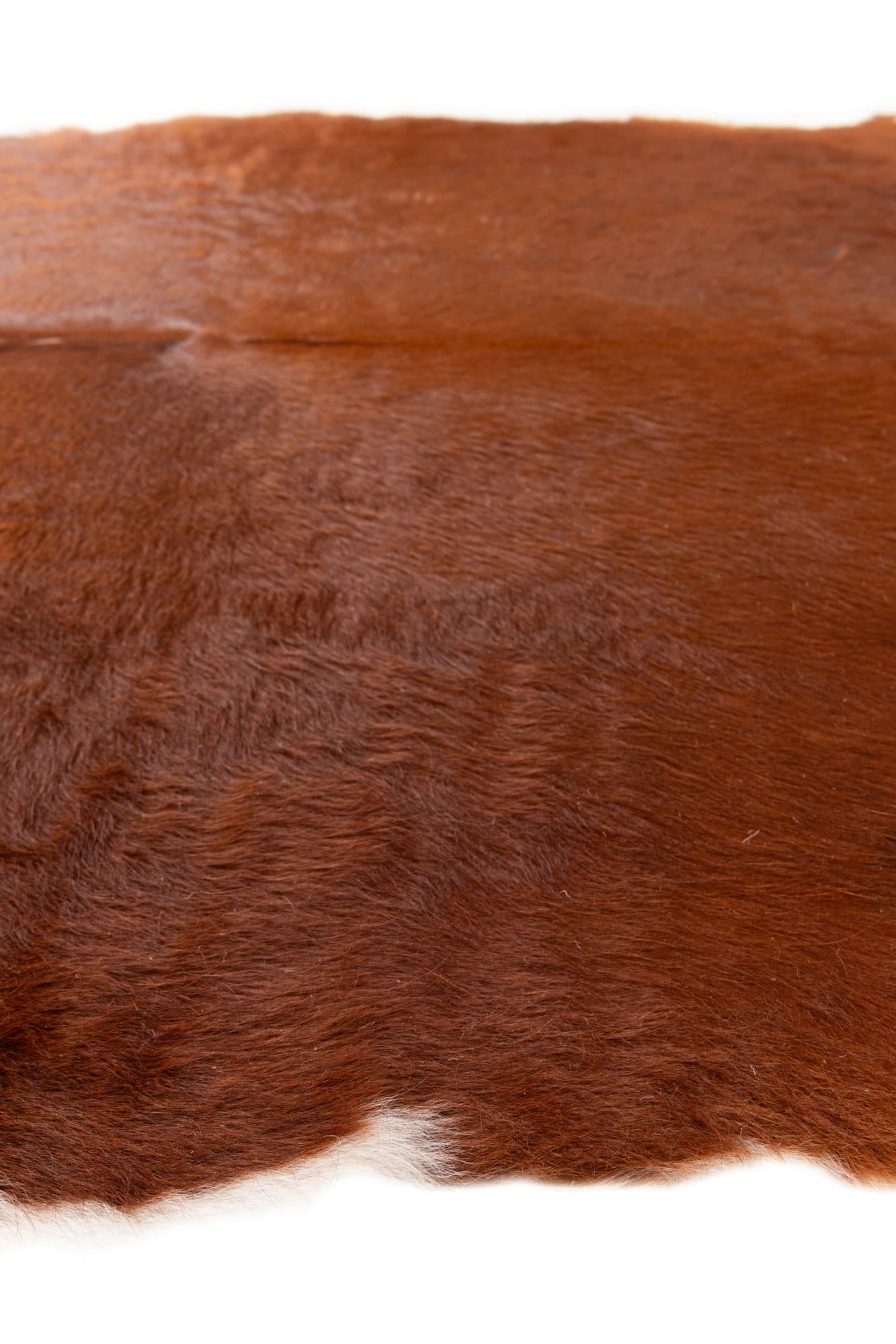 7' x 7' 6 Cowhide Leather Freeform Rug
