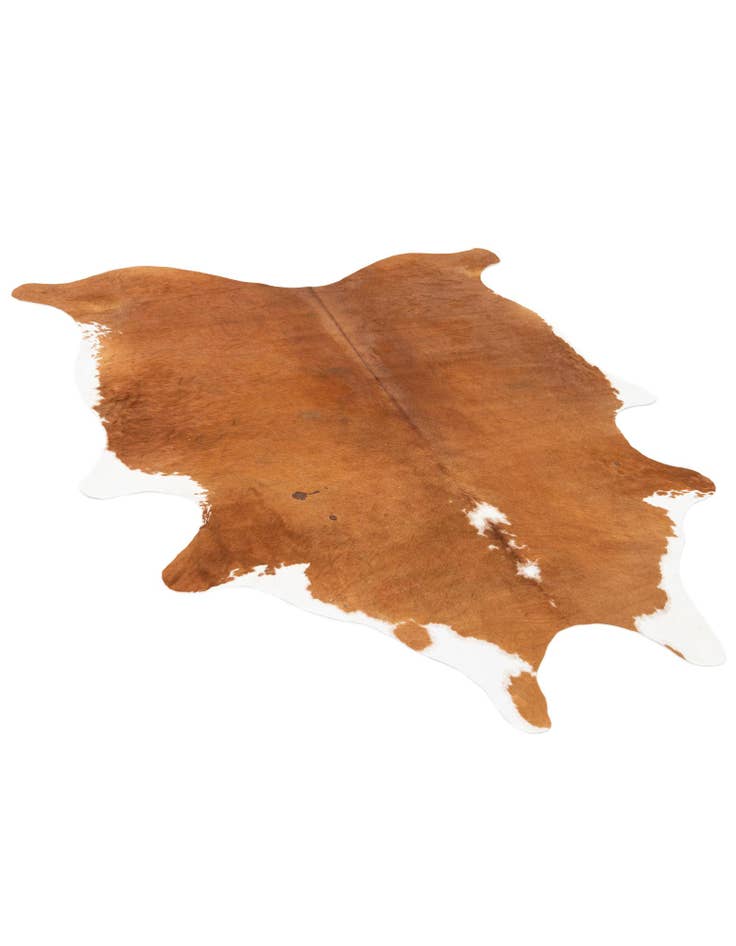 Detail image of 5' 7 x 6' 4 Cowhide Leather Freeform Rug