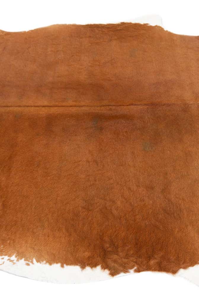 5' 7 x 6' 4 Cowhide Leather Freeform Rug