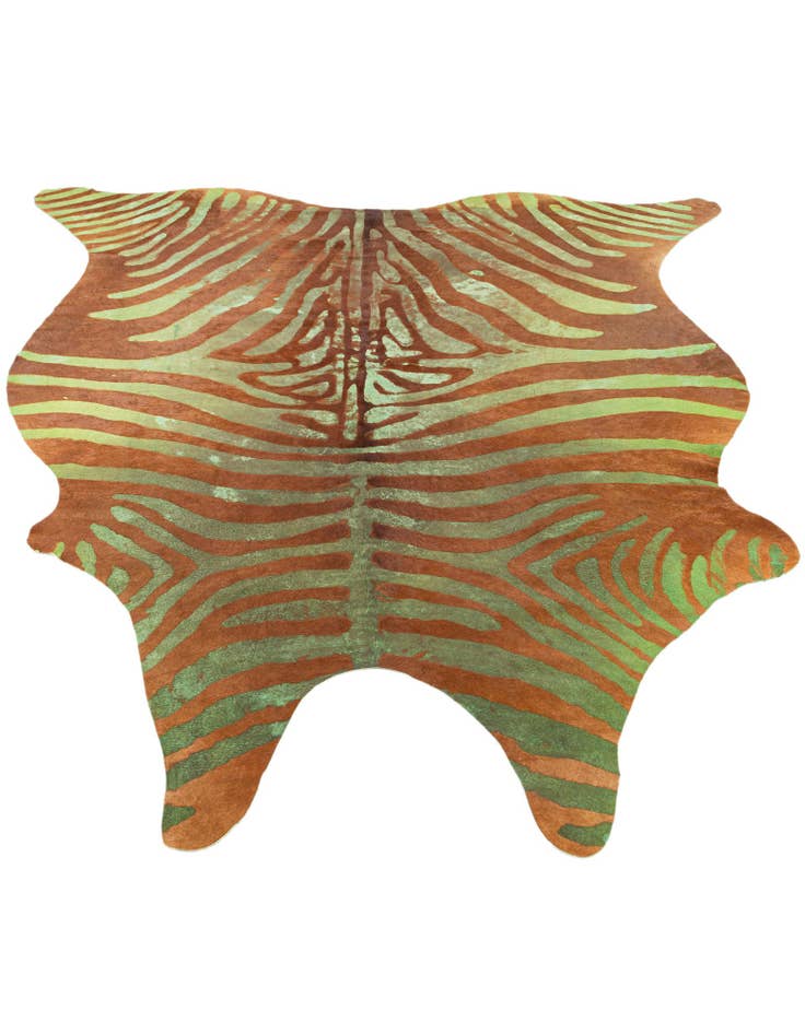 Detail image of 6' 7 x 7' 4 Cowhide Leather Freeform Rug