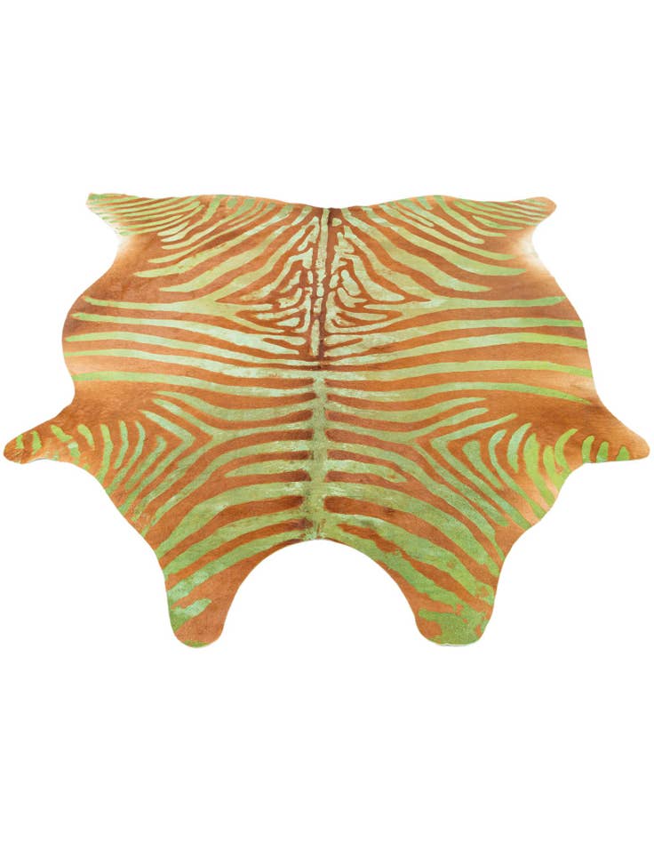 Detail image of 6' 9 x 7' 5 Cowhide Leather Freeform Rug