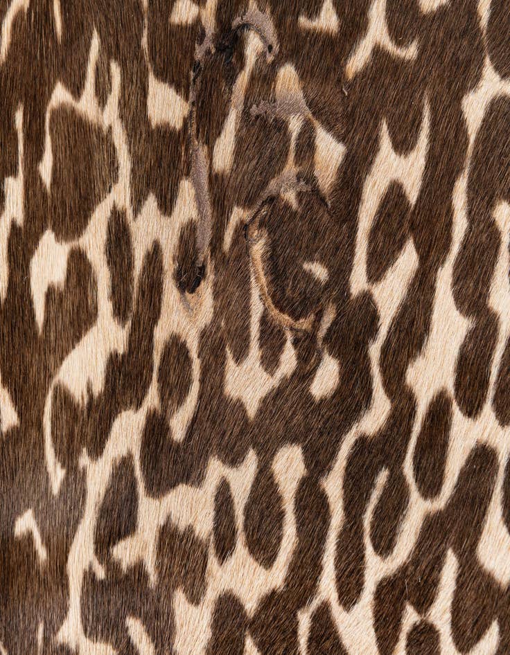 Detail image of 5' 10 x 6' 10 Cowhide Leather Freeform Rug