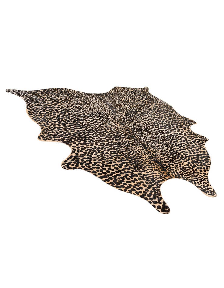 Detail image of 6' 4 x 6' 8 Cowhide Leather Freeform Rug