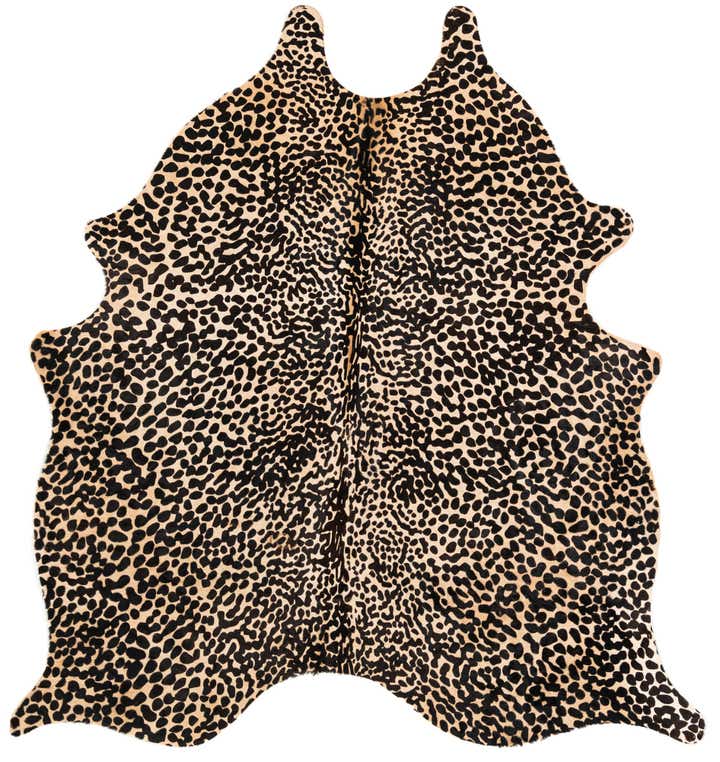 195cm x 205cm Cowhide Leather Alfombra Freeform