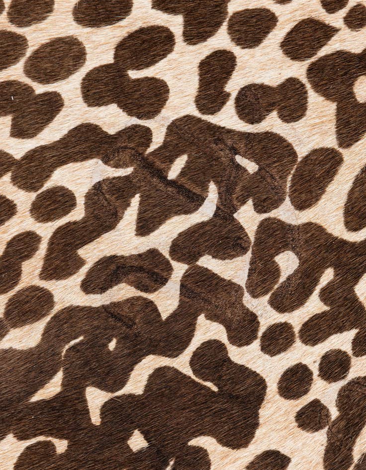 Detail image of 6' 5 x 7' 3 Cowhide Leather Freeform Rug