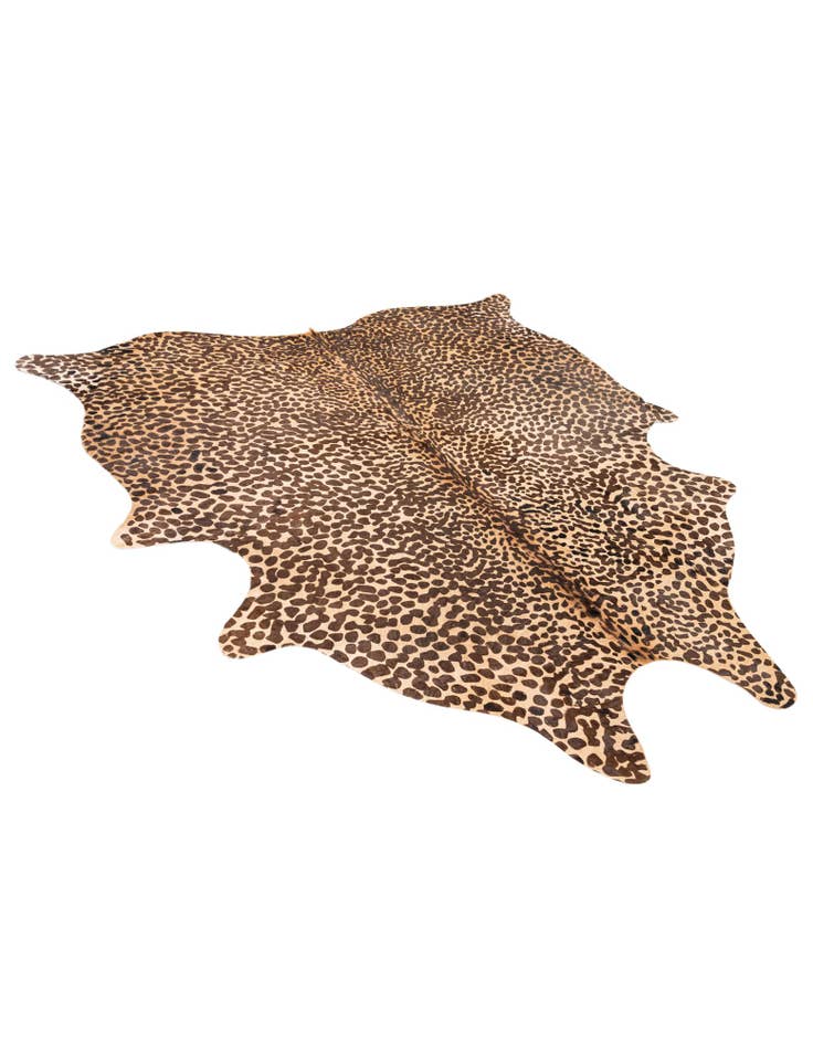 Detail image of 6' 3 x 6' 11 Cowhide Leather Freeform Rug