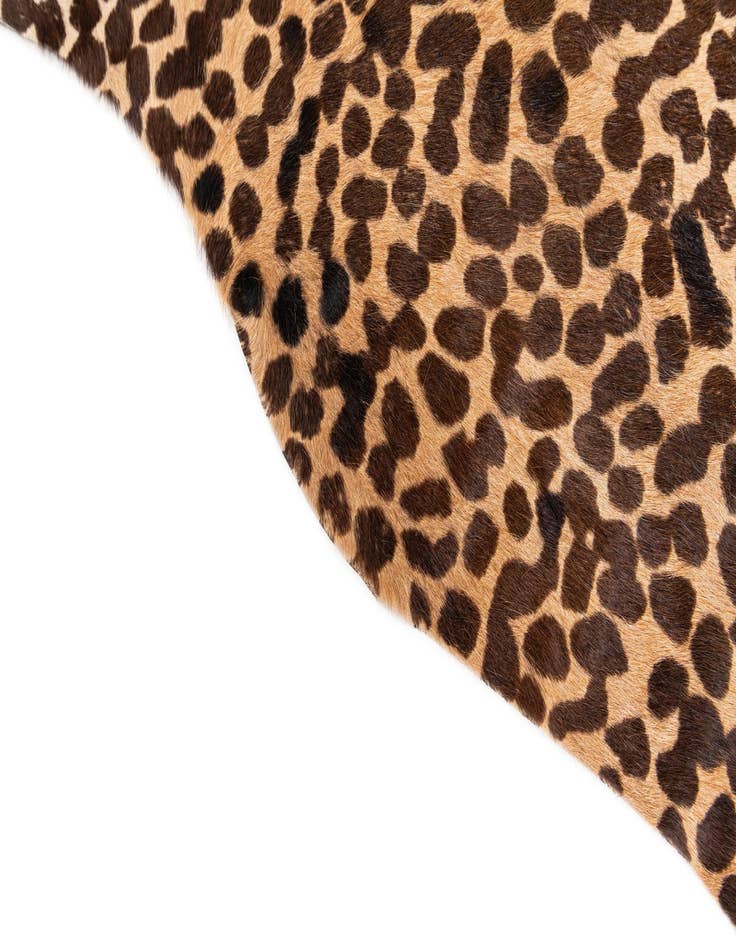 Detail image of 6' 3 x 6' 11 Cowhide Leather Freeform Rug