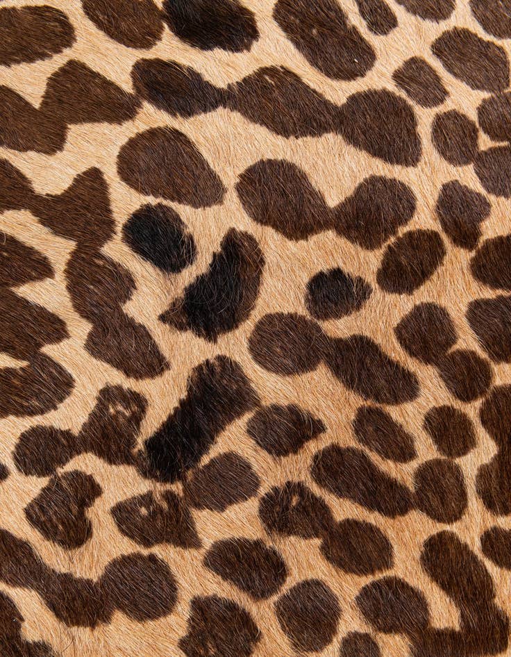 Detail image of 6' 3 x 6' 11 Cowhide Leather Freeform Rug