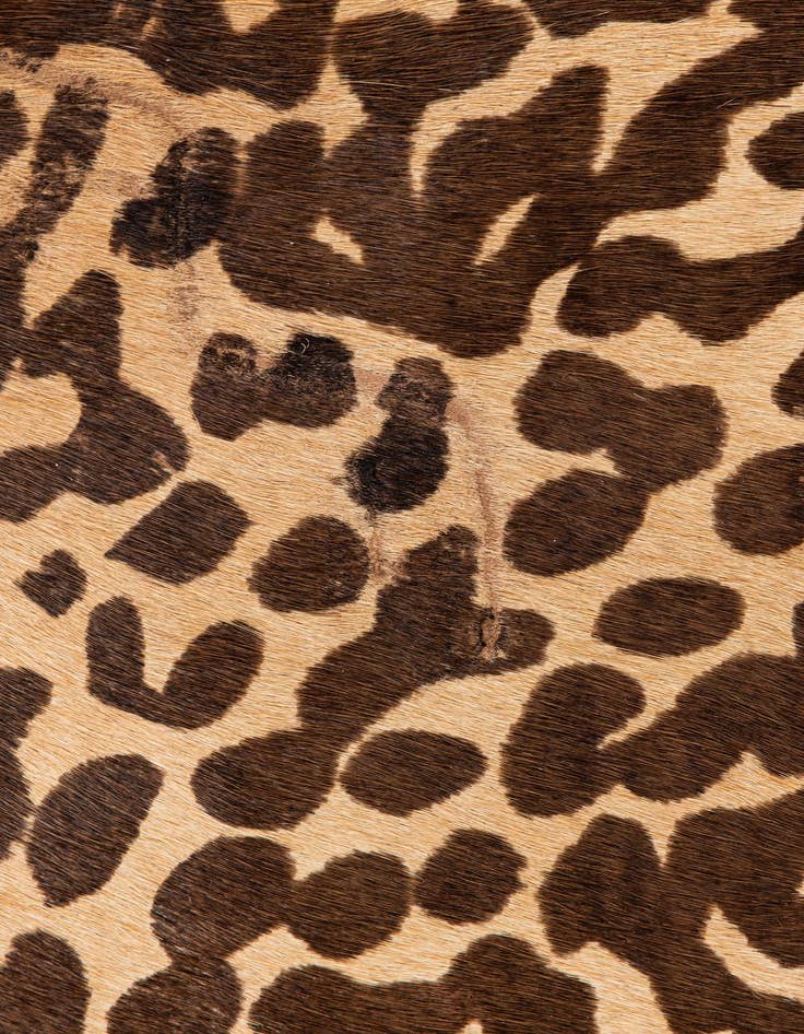 Detail image of 6' 3 x 6' 11 Cowhide Leather Freeform Rug