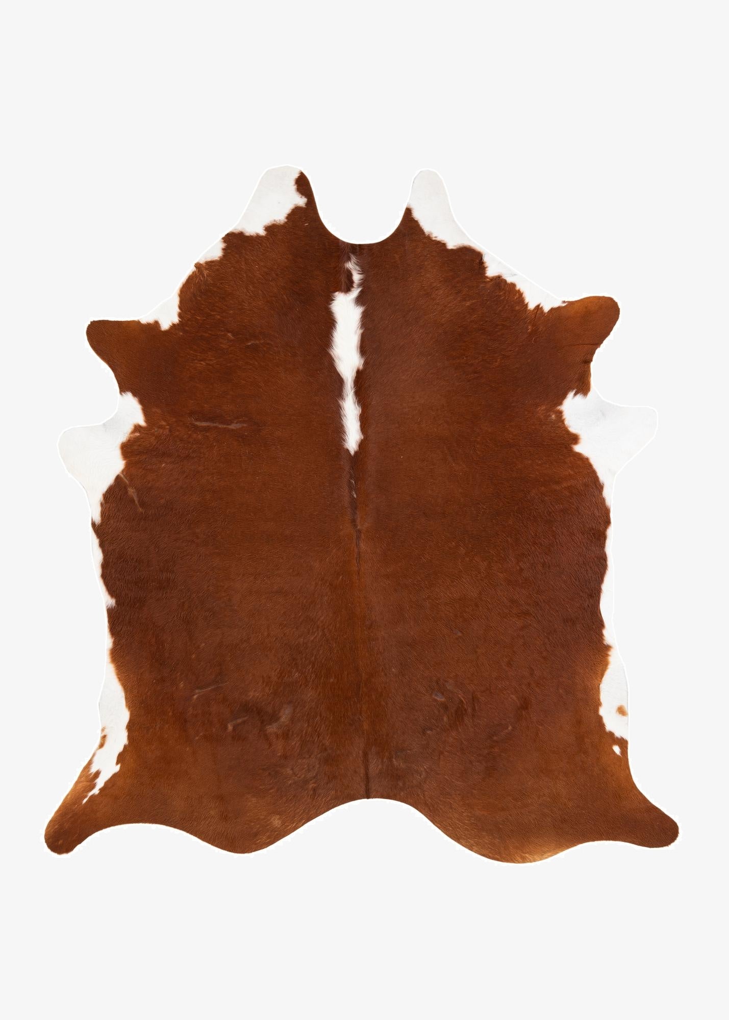 7' x 7' 6 Cowhide Leather Freeform Rug