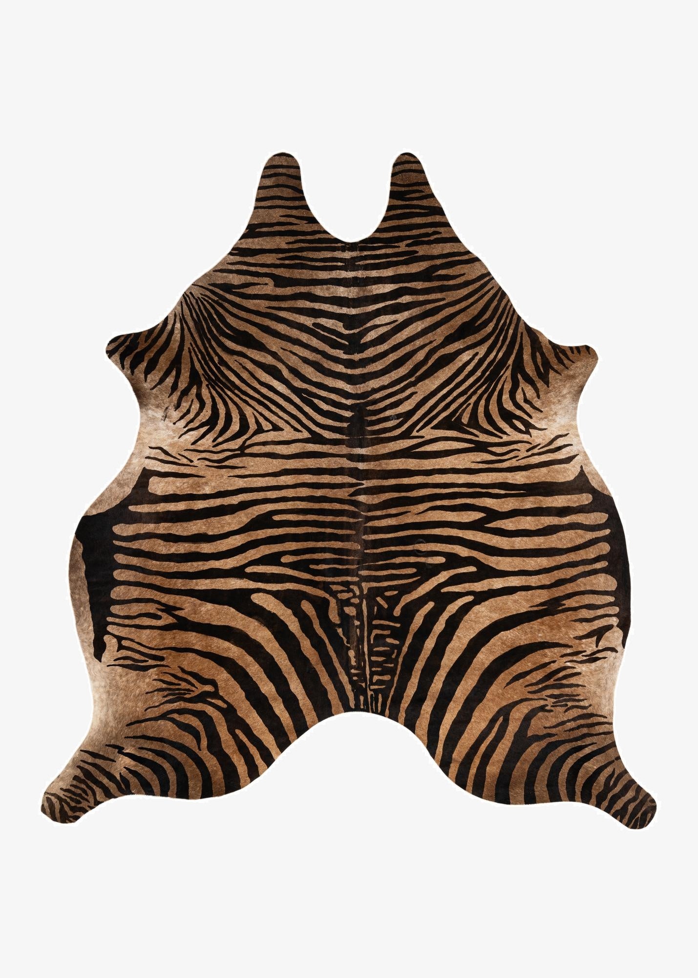 6' 2 x 6' 6 Cowhide Leather Freeform Rug