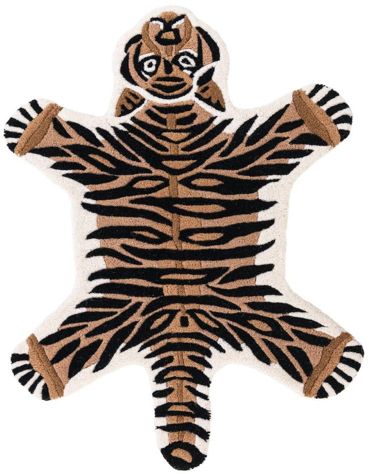 Detail image of 2' x 3' 1 Playtime Kids Wool Freeform Rug