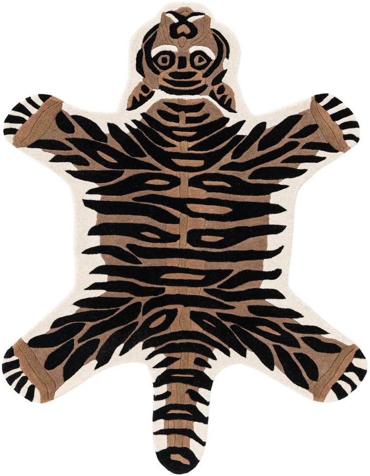 Detail image of 5' 1 x 7' 1 Playtime Kids Wool Freeform Rug