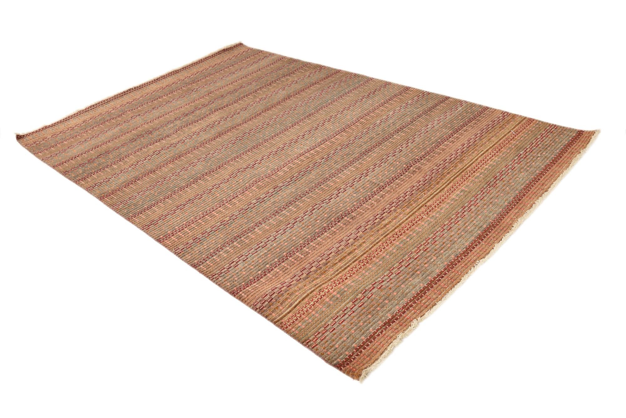 6' x 9' 2 Hand Knotted Darya Wool Rug