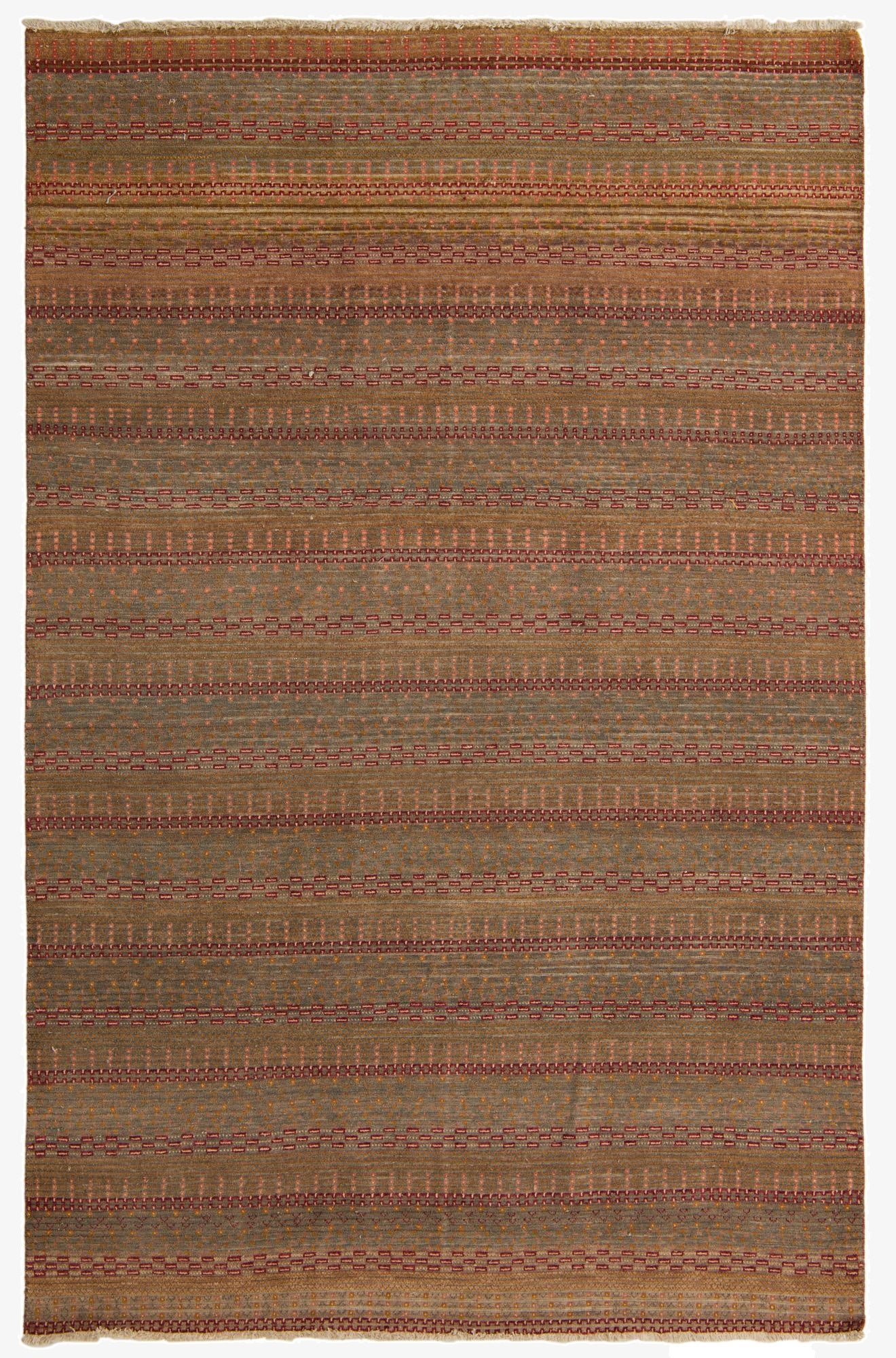 6' x 9' 2  Hand Knotted Darya Wool Rug