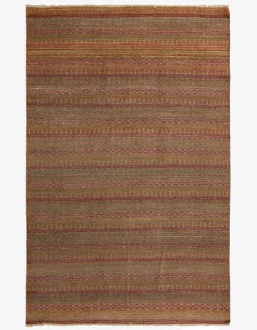 6' x 9' 2 Hand Knotted Darya Wool Rug