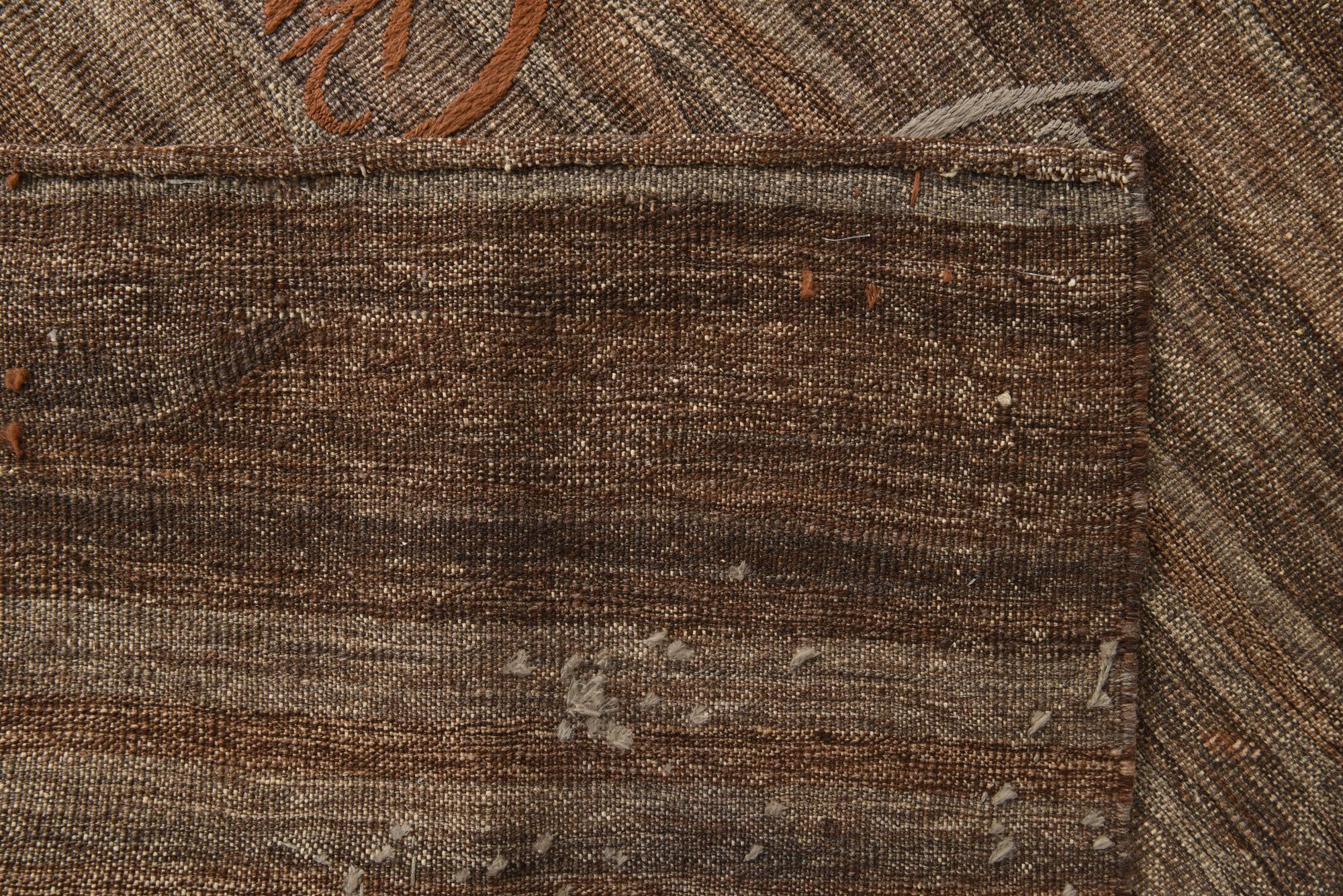 8' 7 x 9' 10 Hand Woven Kilim Modern Wool Rug