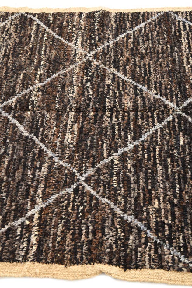 Detail image of 4' x 6' 7 Hand Knotted Moroccan Wool Rug