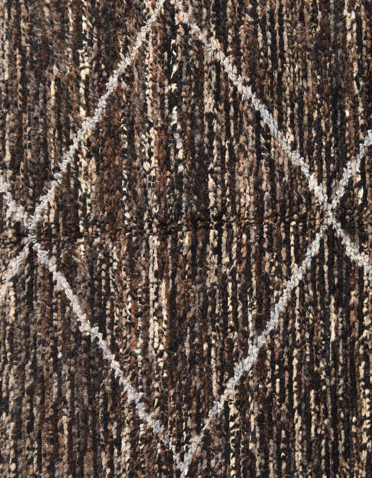 Detail image of 4' x 6' 7  Hand Knotted Moroccan Wool Rug