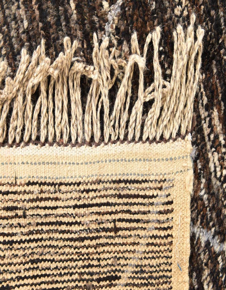 Detail image of 4' x 6' 7  Hand Knotted Moroccan Wool Rug