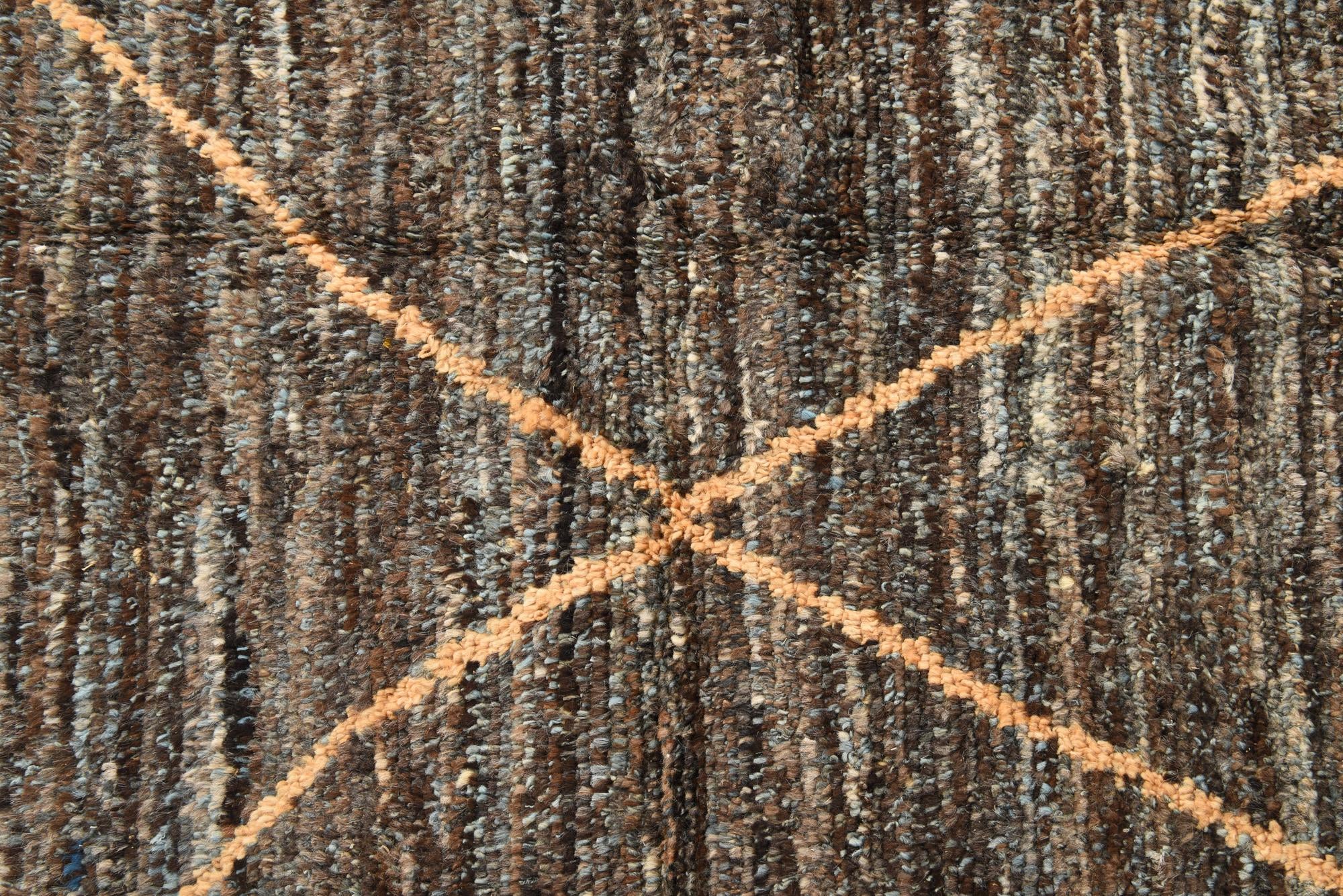 6' 3 x 9' 8 Hand Knotted Moroccan Wool Rug