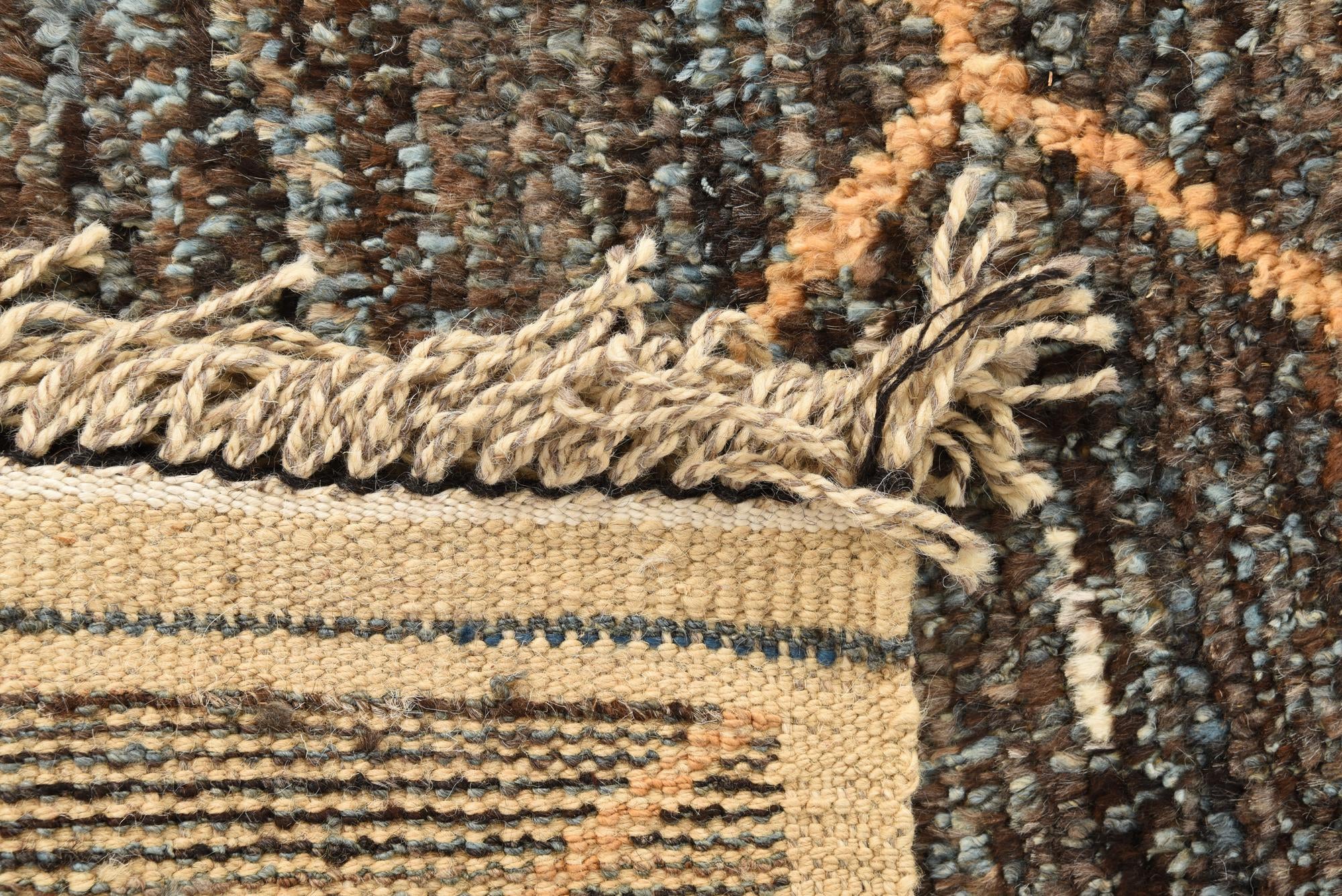 6' 3 x 9' 8 Hand Knotted Moroccan Wool Rug