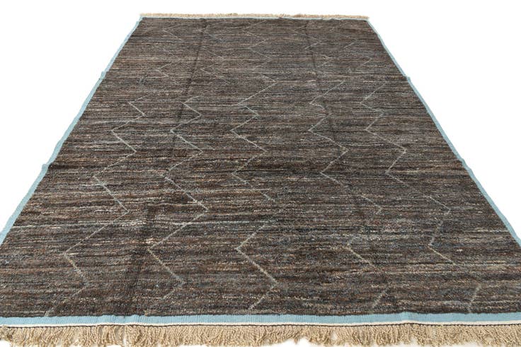 Detail image of 9' x 12' 8 Hand Knotted Moroccan Wool Rug