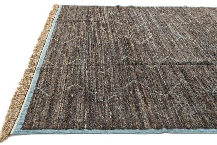 9' x 12' 8 Hand Knotted Moroccan Wool Rug