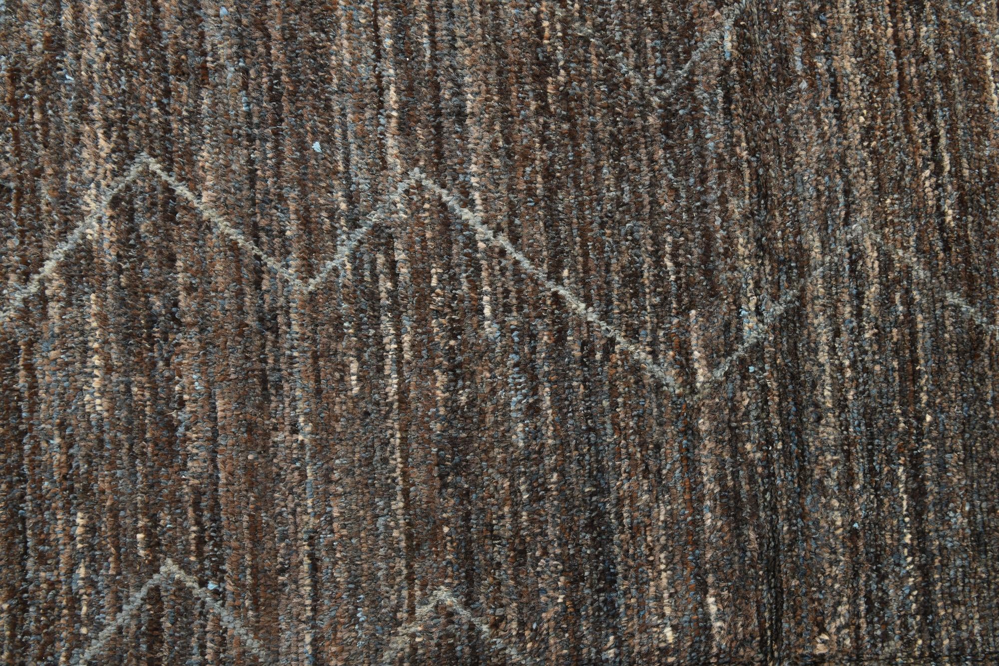 9' x 12' 8 Hand Knotted Moroccan Wool Rug