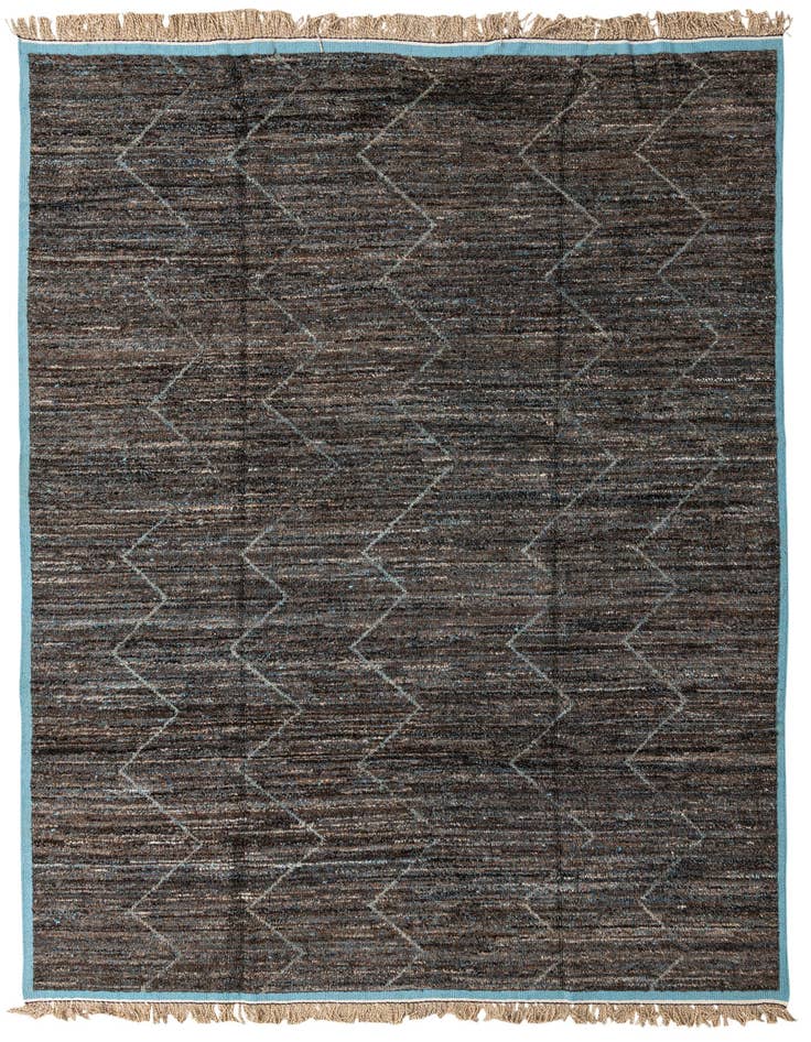 Detail image of 9' x 12' 8 Hand Knotted Moroccan Wool Rug