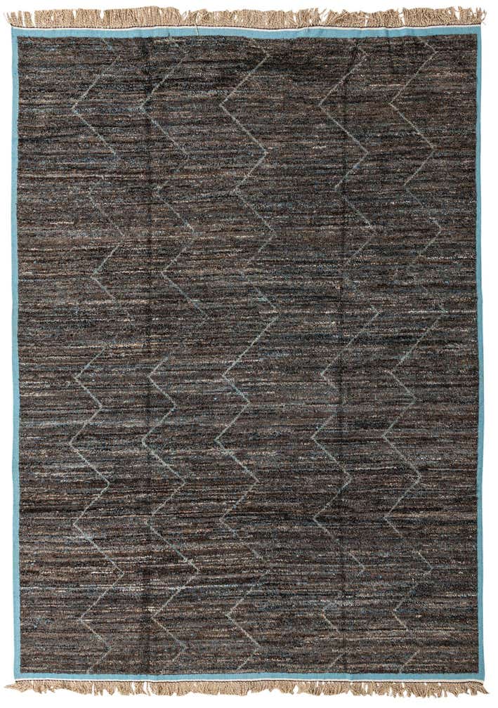 9' x 12' 8 Hand Knotted Moroccan Wool Rug