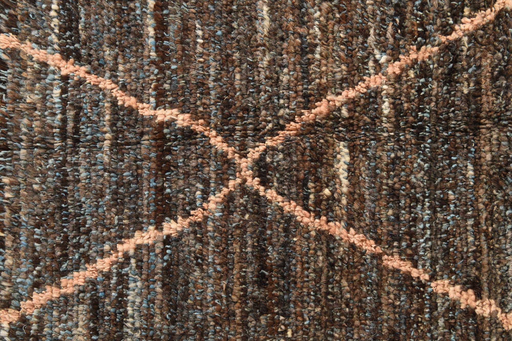 6' 3 x 9' 5 Hand Knotted Moroccan Wool Rug