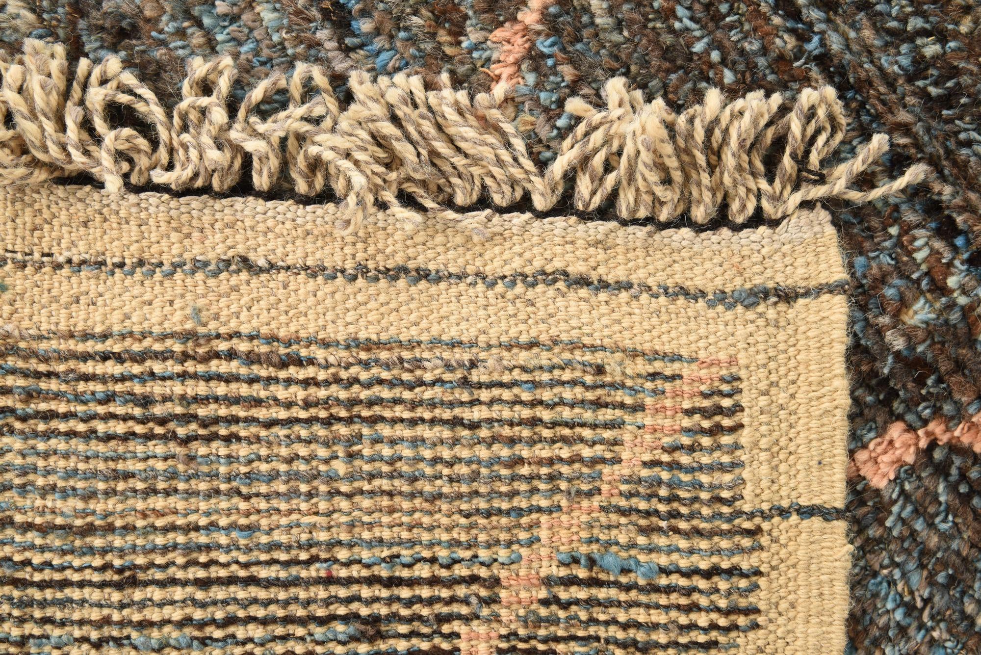 6' 3 x 9' 5 Hand Knotted Moroccan Wool Rug