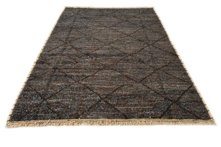 Detail image of 5' 10 x 8' 9 Hand Knotted Moroccan Wool Rug