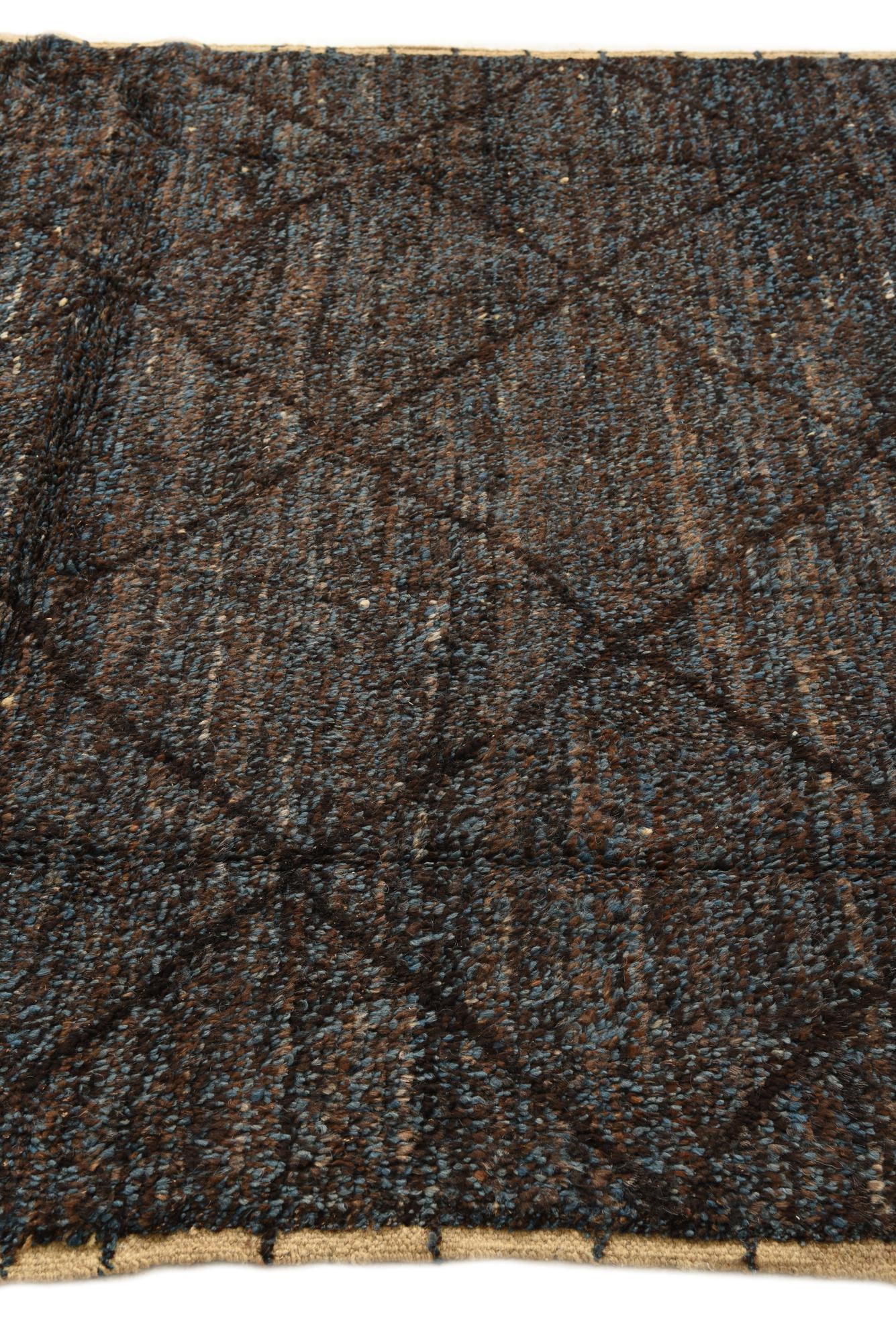 5' 10 x 8' 9 Hand Knotted Moroccan Wool Rug