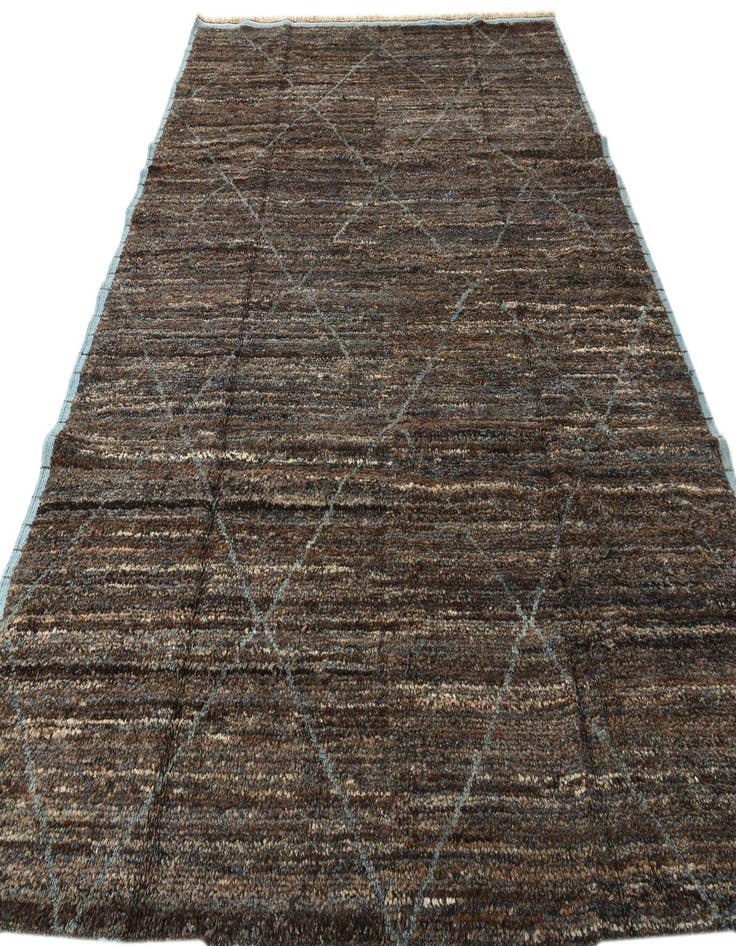 Detail image of 7' 9 x 10' 7  Hand Knotted Moroccan Wool Rug