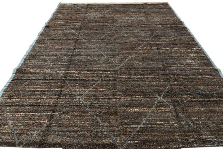 7' 9 x 10' 7 Hand Knotted Moroccan Wool Rug