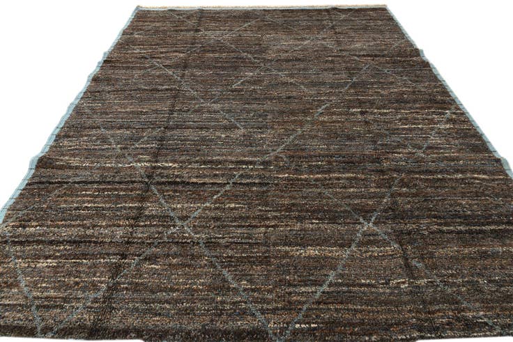 Detail image of 7' 9 x 10' 7 Hand Knotted Moroccan Wool Rug