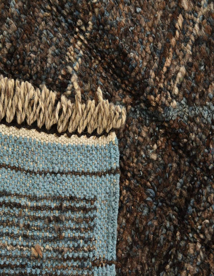 Detail image of 7' 9 x 10' 7  Hand Knotted Moroccan Wool Rug