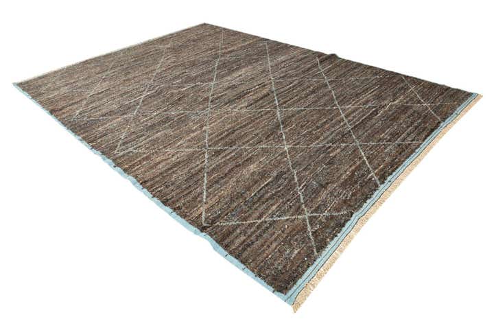 9' 1 x 12' 6 Hand Knotted Moroccan Wool Rug