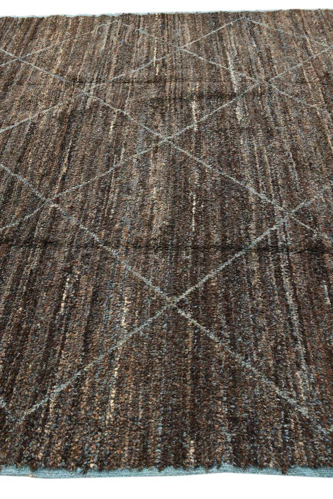 9' 1 x 12' 6 Hand Knotted Moroccan Wool Rug