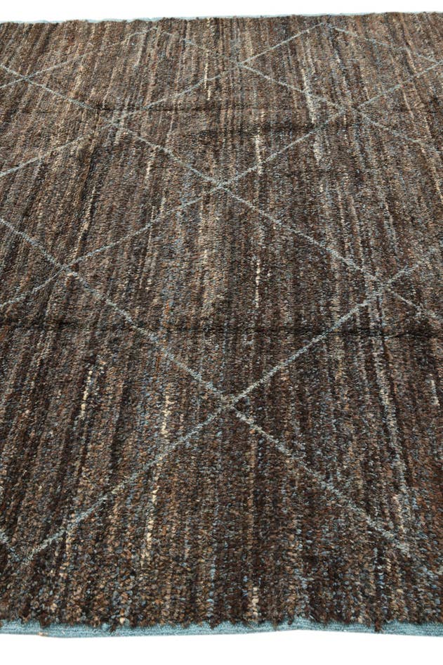Detail image of 9' 1 x 12' 6 Hand Knotted Moroccan Wool Rug