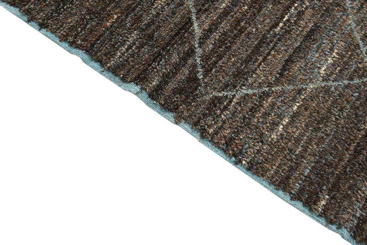 Detail image of 9' 1 x 12' 6 Hand Knotted Moroccan Wool Rug