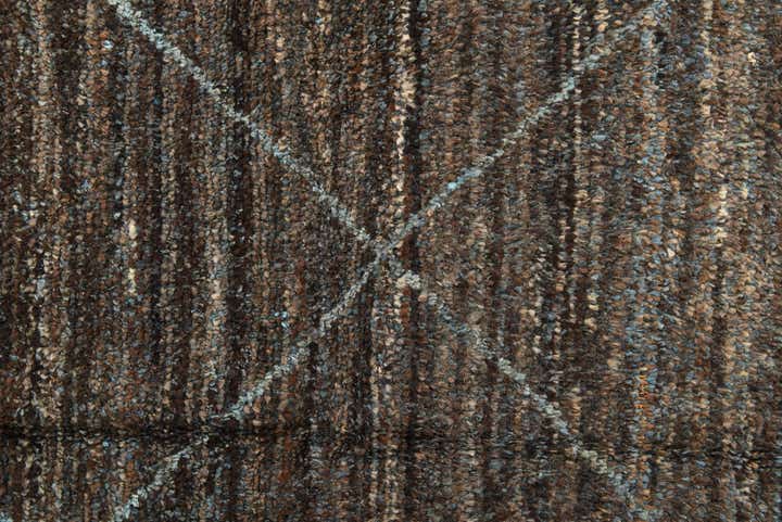9' 1 x 12' 6 Hand Knotted Moroccan Wool Rug