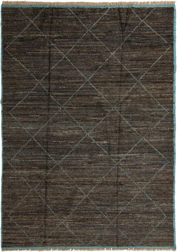 9' 1 x 12' 6 Hand Knotted Moroccan Wool Rug